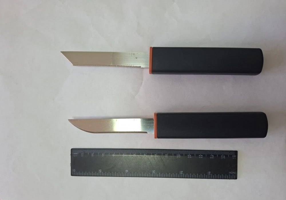 Саратовский алиментщик пришёл к приставам с двойным ножом